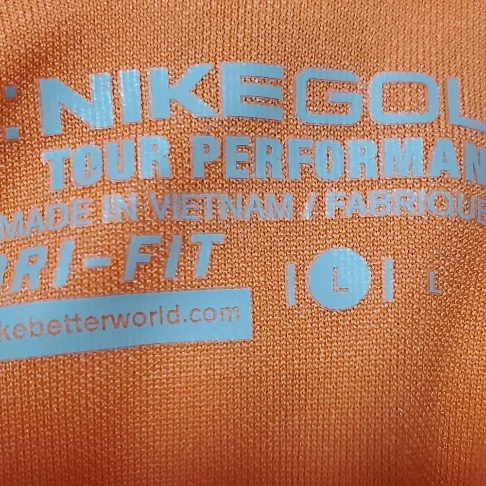 Nike Orange Golf Polo Shirt